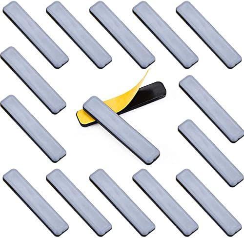 Uni-Fine 16 Stück Teflongleiter Selbstklebend,15 * 75mm Robuste Teflongleiter, Selbstklebende Möbelschieber, Teppichgleiter, PTFE Gleitoberfläche Für EIN leichtes Verschieben Schwerer Möbel, Teppich von Uni-Fine Shop