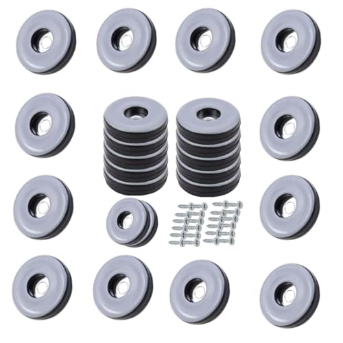 Uni-Fine 24 Stück Teflongleiter Selbstklebend,20mm Robuste Teflongleiter, Selbstklebende Möbelschieber, Teppichgleiter, PTFE Gleitoberfläche Für EIN leichtes Verschieben Schwerer Möbel, Teppich von Uni-Fine Shop