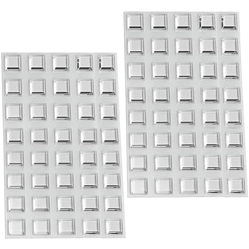 Uni-Fine Elastikpuffer 12.6mm Transparent Selbstklebend Quadratisch Gummipuffer Anschlagpuffer Gummi Anschlagdämpfer Möbelpuffer Schutzpuffer Gumminoppen für Glasplatte, Tür, Schrank(80 Stück) von Uni-Fine Shop