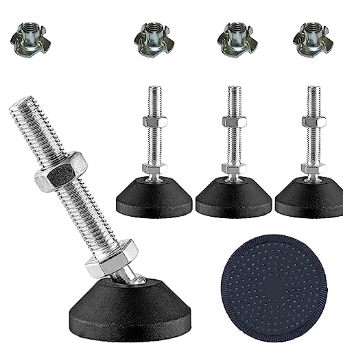 Uni-Fine Nivellierfüße M10*50*Ø40mm,Kann 450 kg standhalten stellfuß, stellfüße höhenverstellbar,verstellbare möbelfüße, höhenverstellbare füsse für möbel von Uni-Fine Shop