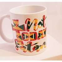 Nicht Heute Satan Becher, Grenada Flagge Nicht Satan, Becher von Uni5crafts