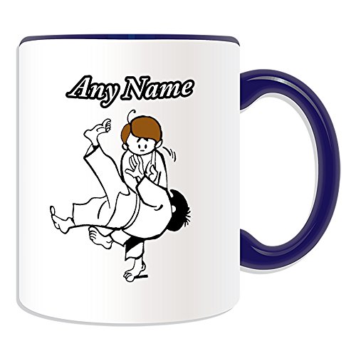Personalised Gift - Judo Mug (Martial Arts Design Theme, Colour Options) - Any Name / Message on Your Unique - Kung Fu Kungfu Japanese Japan Judoka by UniGift von UNIGIFT