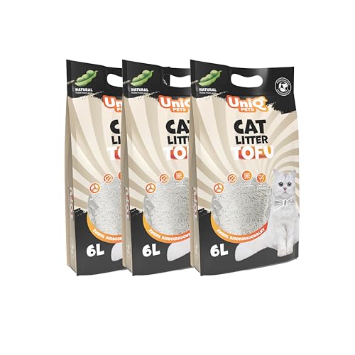 UNIQ PETS Tofu Katzenstreu 7,5kg 18L kein Geruch I Bio Katzenstreu klumpend Staubfrei I Naturreines tofu Cat Litter I Geruchsneutralisierend I Klumpstreu Ohne Staub UNIQ PETS Tofu Katzenstreu 7,5kg 18L kein Geruch I Bio Katzenstreu klumpend Staubfrei I Naturreines tofu Cat Litter I Geruchsneutralisierend I Klumpstreu Ohne Staub von UniQ PETS