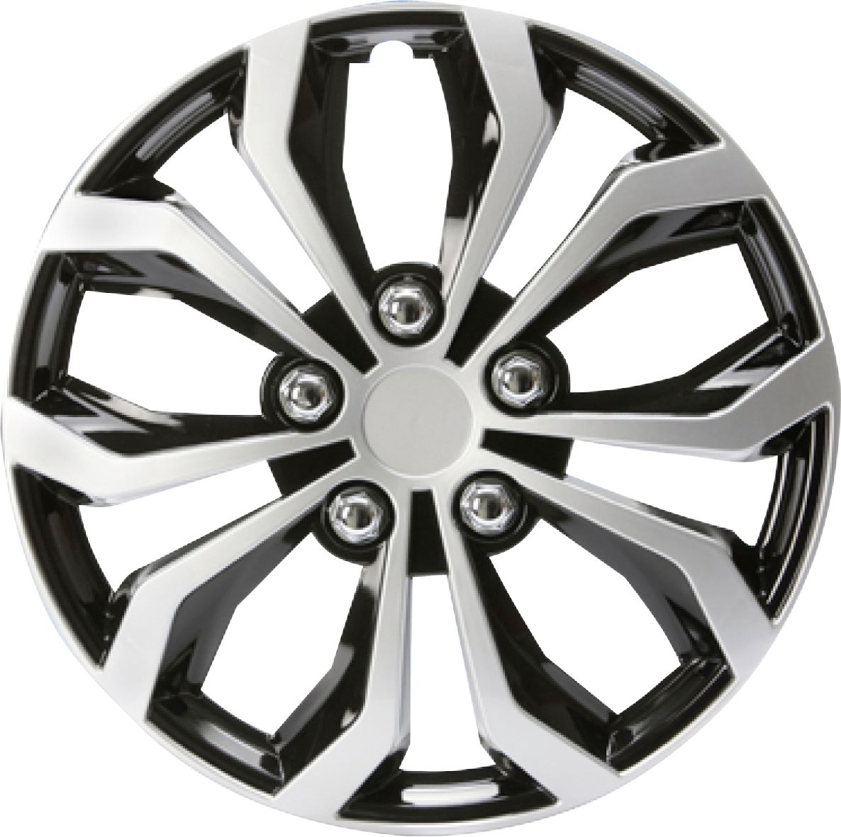 Unitec Radzierblende Daytona 40 cm (16 Zoll) schwarz silber 4 Stück von UniTEC Autoteile