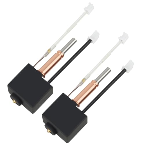 2PCS Kobra 3 Hotend 3D Drucker Ganzmetall-Extruder HotEnd Ersatz mit 0.4mm Brass Düse und Silikonsocke Compatible with Anycubic Kobra 3 and Kobra 3 Combo 3D Drucker von UniTak3D
