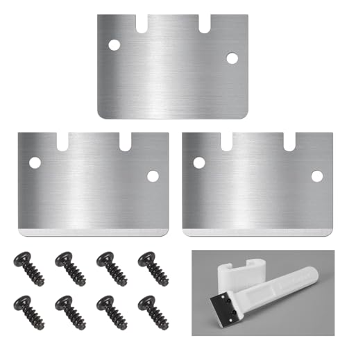 3D Drucker Cooktop Scrapers Compatible with Bambu Lab A1/X1/P1 Series Anycubic Kobra Serie Creality All 3D Druckern Bauplatte Schaberklingen mit 8 Stück Schrauben (3PCS) von UniTak3D