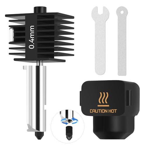 A1 Mini High Temp&Fast Speed Hotend 0.4mm mit Groove and Wrenches Gehärtete Stahldüse+Chrome Plated Brass Heizblock+Silikonsocke Integrierte Struktur Compatible with Bambu Lab A1&A1 Mini 3D Drucker A1 Mini High Temp&Fast Speed Hotend 0.4mm mit Groove and Wrenches Gehärtete Stahldüse+Chrome Plated Brass Heizblock+Silikonsocke Integrierte Struktur Compatible with Bambu Lab A1&A1 Mini 3D Drucker von UniTak3D