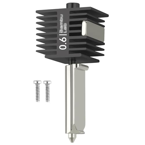 A1 Mini Hotend 0.6mm Compatible with Bambulab A1&A1 Mini 3D Drucker High Temp&Fast Speed Gehärteter Stahl düse+Verchromter Messing Heizblock Integrierte Struktur von UniTak3D