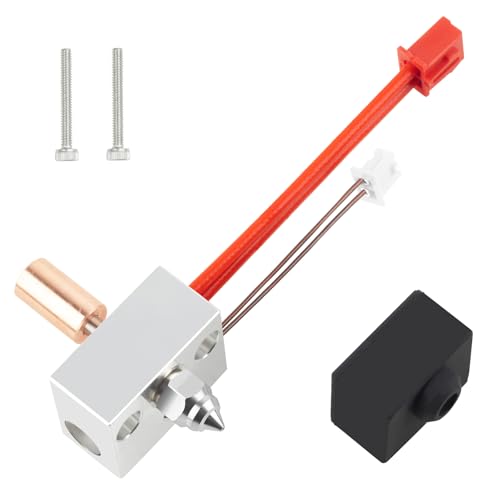 Ender 3 S1 Sprite Extruder Hotend Heizelement Block,Nickel Plated Copper Heatbreak Support Hoch Temp 300℃ Compatible with Creality Ender 3 S1 Plus,Ender 3 S1 Pro,CR-10 Smart Pro-Größere Thermoklemmen von UniTak3D