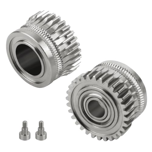 K1 Max Extruder-Zahnrad 2 Stück Nickel-plated Alloy Gears Compatible with Creality K1/K1C/K1 max/Ender 3 V3 und Ender 3 V3 Plus 3D-Druckern von UniTak3D