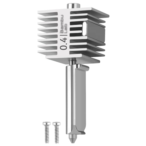 A1 Mini Hotend 0.4mm Compatible with Bambulab A1&A1 Mini 3D Drucker High Temp&Fast Speed Rostfreier Stahl düse+Verchromter Messing Heizblock Integrierte Struktur von UniTak3D