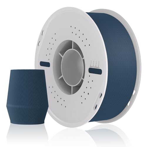 PLA Matte 3D Drucker Filament 1.75mm Maßgenauigkeit+/-0.03mm, Hohe Geschwindigkeit&Einfaches Drucken Filament Compatible with Bambu Lab All 3D Printers,für Modelle,Decor-1kg Spule(2.2lbs)-Dunkel Blau von UniTak3D