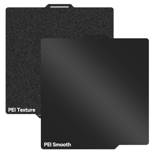 UniTak3D A1 PEI Build Plate 257 * 257mm Druckplatte, Double Sided Smooth+Textured Druckbett,Flexible Spring Bed Plate for Bambu Lab A1/X1/X1C/X1E/P1P/P1S 3D Drucker-Flexible Magnet NOT Included von UniTak3D