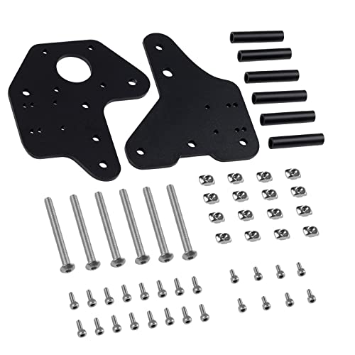 UniTak3D Ender 3 Dual Z-axis Lineare Rail Halterung MGN12H MGN12C Linear Guide Carriage Conversion Plate Mounts Upgrades für Ender 3 Pro,Ender 3 V2 3D-Drucker NICHT für Neo Serie(Ohne Schienen) von UniTak3D