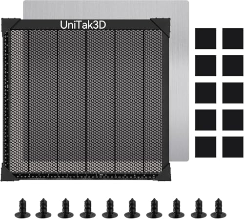 UniTak3D Honeycomb Laser Bed 300 x 300 mm Working Table for XTool D1/D1 Pro/S9/S10/S30 Pro/RAY5 Engraver Fast Heat Dissipation and Desktop Protection with Aluminium Plate von UniTak3D