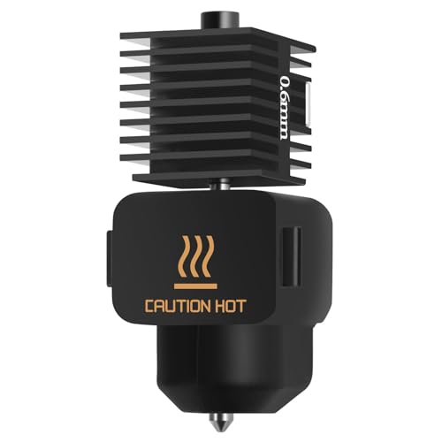 A1 Mini Hotend 0,6mm High Temp&Fast Speed Gehärtete Stahldüse+Verchromter Messing-Heizblock mit Silikonsocke Integrierte Struktur NUR Compatible with Bambu Lab A1&A1 Mini 3D Drucker von UniTak3D