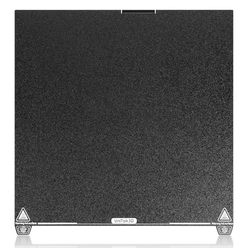 UniTak3D K2 Plus PEI Build Plate 370 * 370mm Druckplatte Single Side Textured PEI Sheet Druckbett Flexible Spring Bed Plate Compatible with Creality K2 Plus 3D Drucker von UniTak3D
