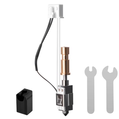 Upgraded Kobra S1 Keramik Hotend, High Temp&Fast Speed Hot End mit 0.4mm Gehärteter Stahldüse und Silikonsockel Compatible with Anycubic Kobra S1/S1 Combo 3D Druckern von UniTak3D
