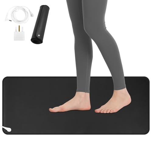 Erdungsmatte, Erdungsmatte, Erdungsmatte für gesunde Erdungsenergie, Erdungsmatte für besseren Schlaf und Reduzierung von Angstzuständen, 30 x 100 cm von Unichefry
