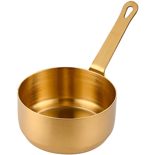 Edelstahl -Topf 3,38oz Mini -Topf mit einfachem Hängengriff rund Dip -Sauce -Tassen für Gewürze, Gewürz, Soße, Pfeffer von Unicoco