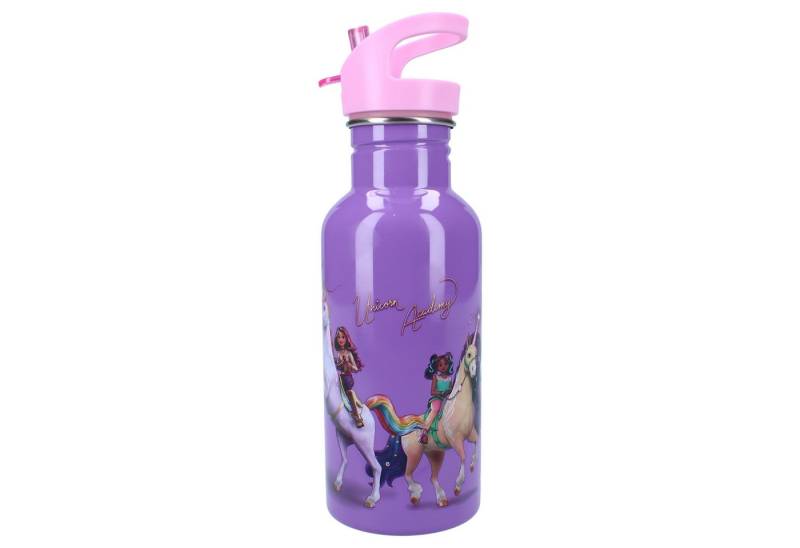 Unicorn Academy Trinkflasche Trinkbecher – 500 ml Becher mit Strohhalm von Unicorn Academy