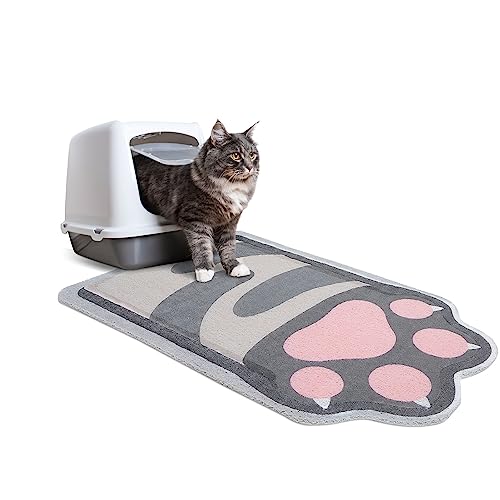 Unicorn Catcher Katzenklo Matte Qualität Katzenklo Matte Groß rutschfest Katzenklo Matte Streu Fangmatte Weiche Kitty Katzentoilette Matte Kompatibel Zwei Katzentoiletten Katzenprodukte Leicht zu von Unicorn Catcher