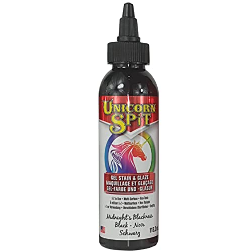 Unicorn SPiT Midnight's Blackness 5770010 Gel-Lack- und Glasurfarbe, Schwarz, Wasserbasis, 118 ml Unicorn SPiT Midnight's Blackness 5770010 Gel-Lack- und Glasurfarbe, Schwarz, Wasserbasis, 118 ml von Unicorn SPiT