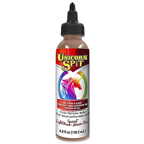 Unicorn SPiT 5770014 Gel-Flecken- und Glasur, Eichhörnchen, 118 ml Flasche,1 Stück, Braun von Unicorn SPiT