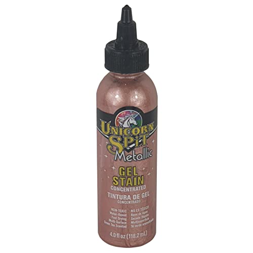 Unicorn Spit Metallic Colour Paint Aphrodite Concentrated High Pigment Waterbased Multi Surface Non-Toxic Gel Stain (Rose Gold) von Unicorn SPiT