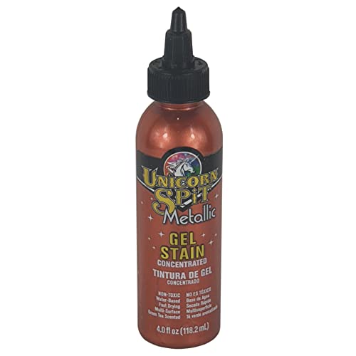 Unicorn Spit Metallic Colour Paint Athena Concentrated High Pigment Waterbased Multi Surface Non-Toxic Gel Stain (Copper) von Unicorn SPiT