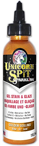 Unicorn Spit Sparkling Golden Gosling Gold Glitter Gel-Beize 118 ml Unicorn Spit Sparkling Golden Gosling Gold Glitter Gel-Beize 118 ml von Unicorn SPiT
