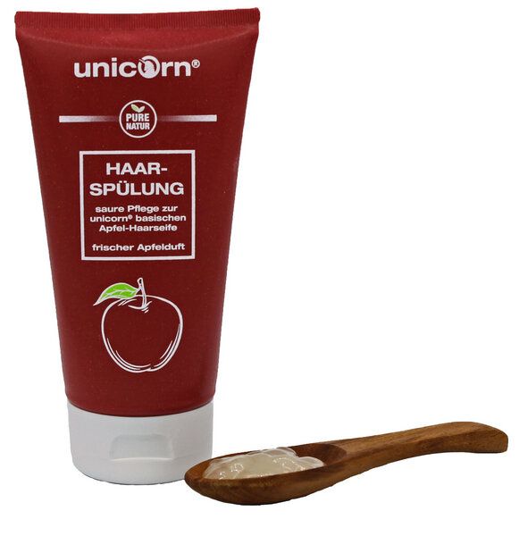 Unicorn 150ml Apfelessig Haarspülung in nachhaltiger Tube von Unicorn