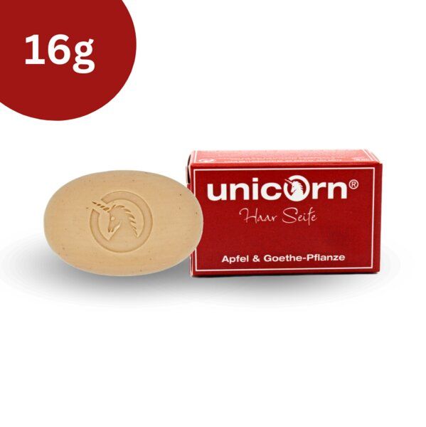 unicorn Apfel-Haarseife mit Goethepflanzenextrakt unicorn Apfel-Haarseife mit Goethepflanzenextrakt von Unicorn