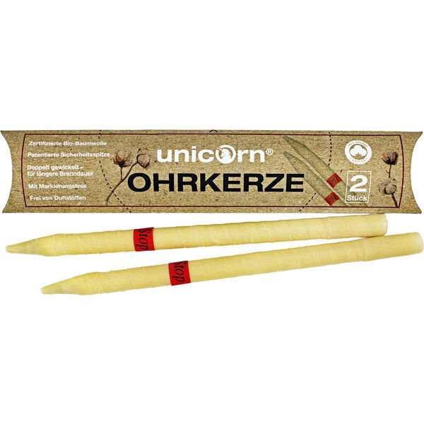unicorn Entspannende Ohrkerzen 2 Stück von Unicorn