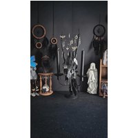 Skulls & Bones Kerzenständer Deko Geweih Skull Schädel Gehörn Trophäe Hirsch Reh Gothic Home Decor Antlers von Unicorniala