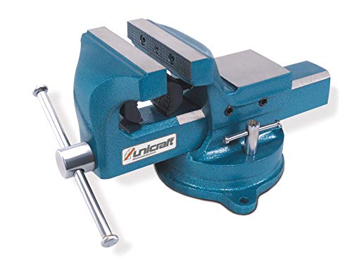 Unicraft Schraubstock 150 mm (Backen: 150 mm, Spannweite min.:152 mm, drehbarer, Ambossfläche) 6350150 von Unicraft
