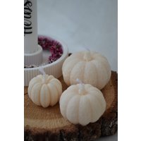 Kürbiskerzen Set | Rapswachs Herbstdeko von UnicraftDE