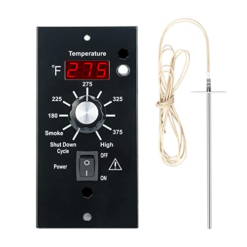 Digital Elite Thermostat Control Panel Ersatz BAC236 Controller für Traeger Wood Pellet Smoker mit 17.8 cm RTD Temperatursonde Sensor BAC194 Grillzubehör von Unidanho