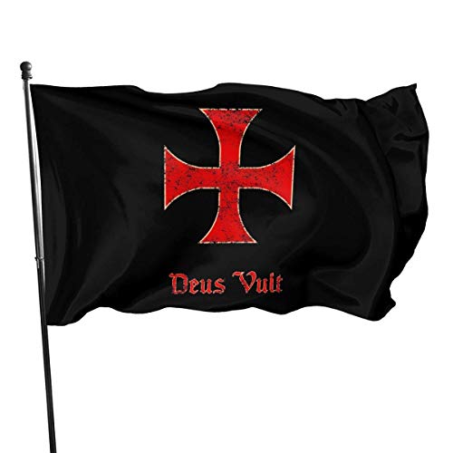 Deus Vult Knights Templer Garten Flagge Banner Flagge für innen/außen 3 X 5 von Unieek