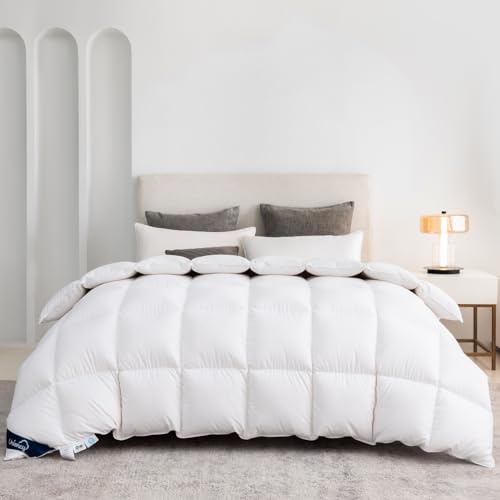 Uniency Daunendecke 155x220 Ganzjahres Warm 100% Baumwollbezug Bettdecke 155x220 Daunen und Federn Daunenbettdecke Ganzjahresdecke Federbettdecke Steppdecke|Füllgewicht: 1400 gr.|Ökotex und RDS Uniency Daunendecke 155x220 Ganzjahres Warm 100% Baumwollbezug Bettdecke 155x220 Daunen und Federn Daunenbettdecke Ganzjahresdecke Federbettdecke Steppdecke|Füllgewicht: 1400 gr.|Ökotex und RDS von Uniency