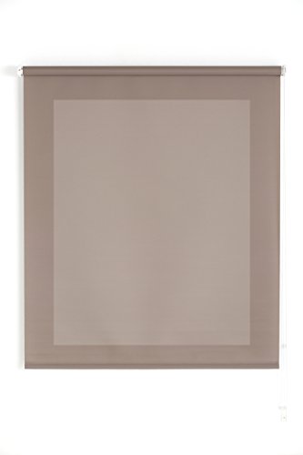 Uniestor Basic rollo lichtdurchlässig - Braun, 140 x 175 cm (BxH) | Stoffgröße 137 x 170 cm. Rollo für fenster von Uniestor