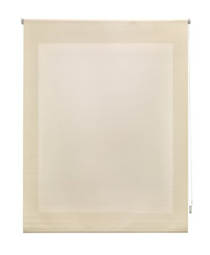 Uniestor Liso | Rollo lichtdurchlässig - Beige, 100 x 175 cm (BxH) | Stoffgröße 97 x 170 cm. Lichtdurchlässiges rollo für fenster von Uniestor