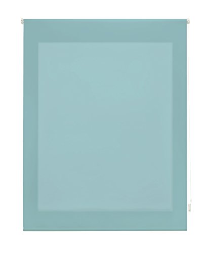 Uniestor Liso | Rollo lichtdurchlässig - Hellblau, 120 x 175 cm (BxH) | Stoffgröße 117 x 170 cm. Lichtdurchlässiges rollo für fenster von Uniestor