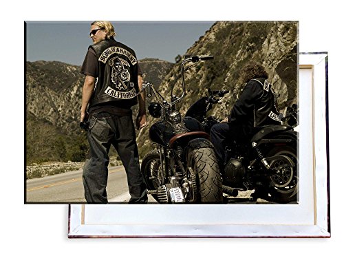 Unified Distribution Sons of Anarchy Jackson Teller Jax Charlie Hunnam - 120x80 cm - Bilder & Kunstdrucke fertig auf Leinwand aufgespannt und in erstklassiger Druckqualität von Unified Distribution