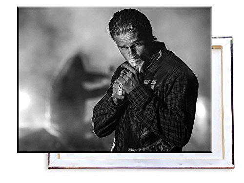 Unified Distribution Sons of Anarchy Jax Teller Charlie Hunnam - 80x60 cm - Bilder & Kunstdrucke fertig auf Leinwand aufgespannt und in erstklassiger Druckqualität von Unified Distribution