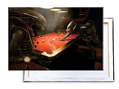 Unified Distribution Alien vs Predator Billard - 120x80 cm - Bilder & Kunstdrucke fertig auf Leinwand aufgespannt und in erstklassiger Druckqualität Unified Distribution Alien vs Predator Billard - 120x80 cm - Bilder & Kunstdrucke fertig auf Leinwand aufgespannt und in erstklassiger Druckqualität von Unified Distribution