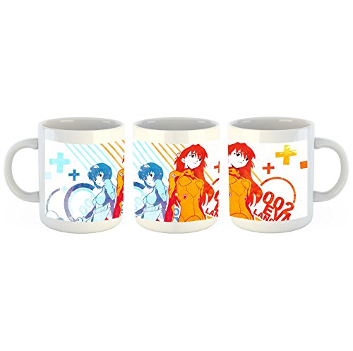 Unified Distribution Anime & Manga - Neon Genesis Evangelion - Tasse mit Motiv Bedruckt, 300ml C-Henkel. Tolles Geschenk für Büro, Küche, Geburtstag, Ihre Neue Lieblingstasse zum Frühstück von Unified Distribution