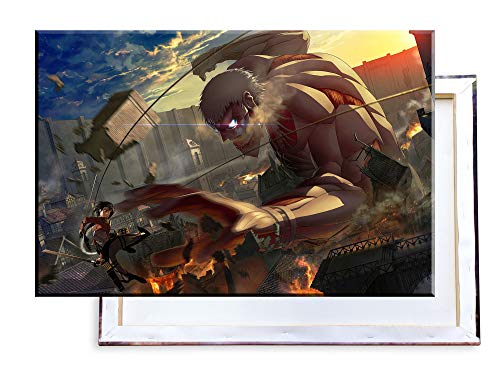 Unified Distribution Attack on Titan - 120x80 cm Kunstdruck auf Leinwand • erstklassige Druckqualität • Dekoration • Wandbild von Unified Distribution