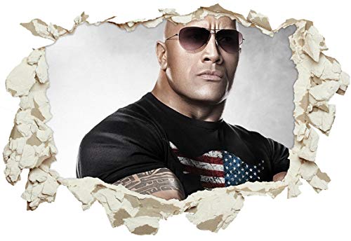 Unified Distribution Ballers - Spencer Strassmore -Dwayne Johnson - Wandtattoo mit 3D Effekt, Aufkleber für Wände und Türen Größe: 92x61 cm, Stil: Durchbruch von Unified Distribution