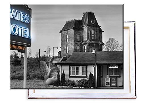 Unified Distribution Bates Motel - 80x60 cm Kunstdruck auf Leinwand • erstklassige Druckqualität • Dekoration • Wandbild von Unified Distribution